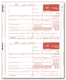 TF2134, Continuous 1099, Miscellaneous Income Mailer - Carbon